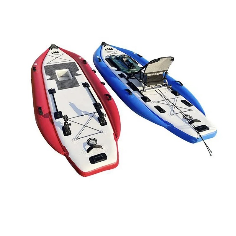 Fishing Boat Aluminum - 340*115*15cm LLDPE+PVC Foot Pedal Drive Canoe