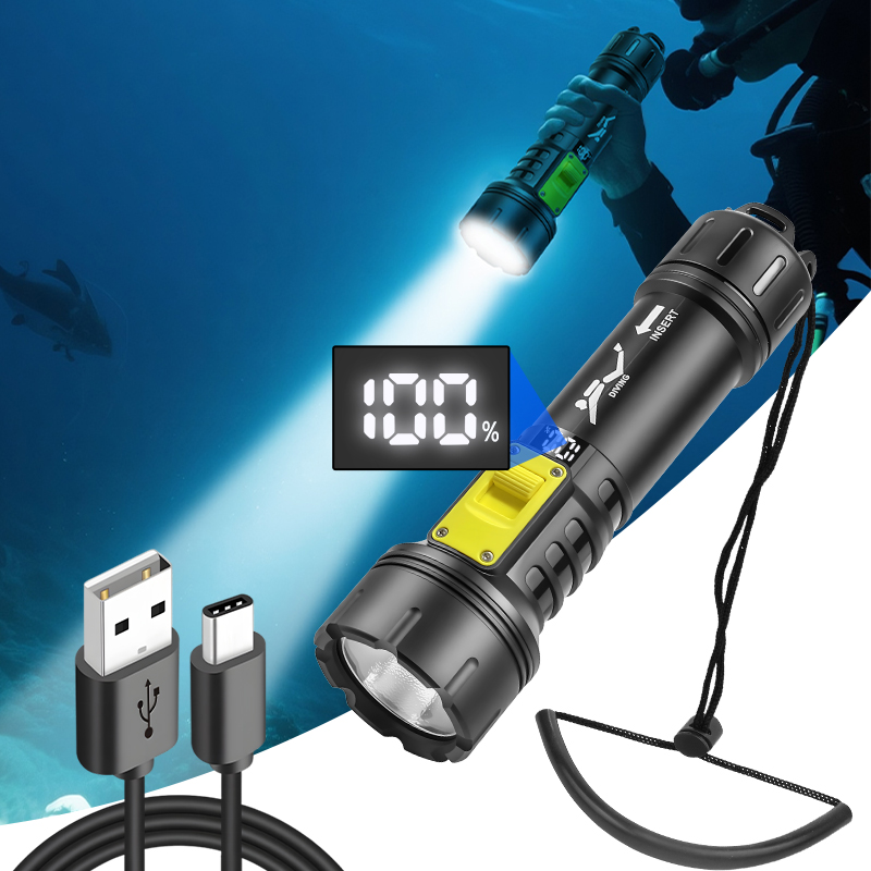 New XHP70 Diving Flashlight IP - Fishing Boat Cover ulasan dan harga