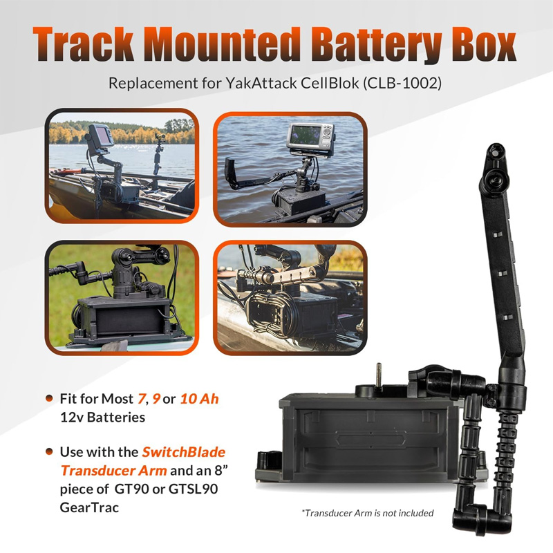 Track Mounted Battery Box for  - Fishing Boat Steering Wheel ulasan dan harga
