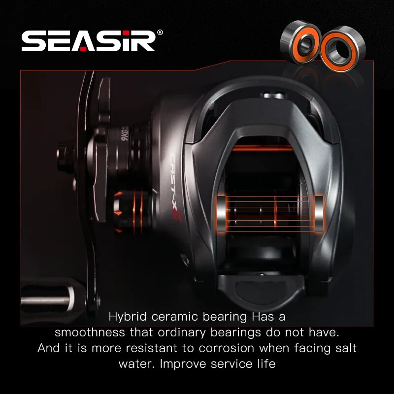 SEASIR Cast X2 Baitcasting Ree - Kastking Reel Zephyr ulasan dan harga